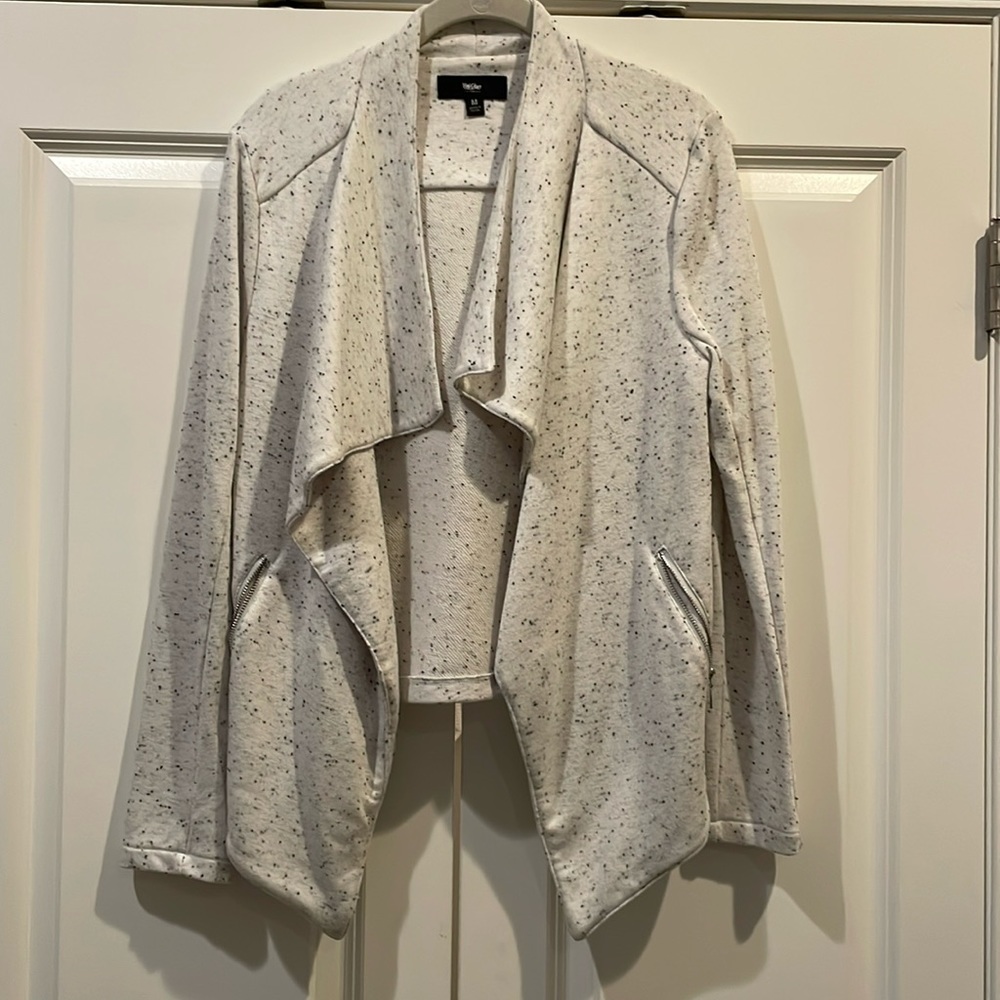 Mossimo open front jacket with speckled pattern - Women’s medium EUC